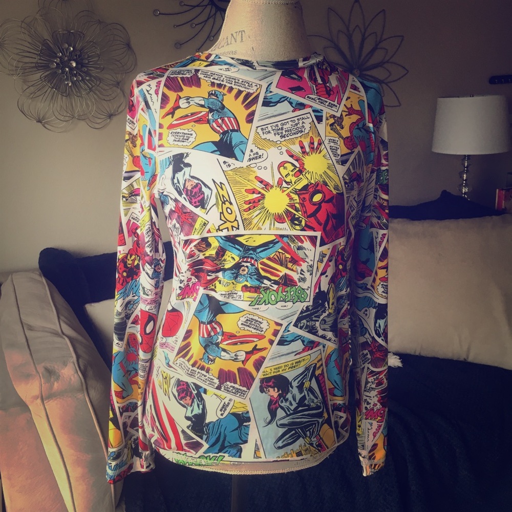 Marvel Comic Long Sleeve Tee